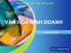 Bài giảng Văn hóa kinh doanh: Chương 1 - Phùng Quốc Hiếu